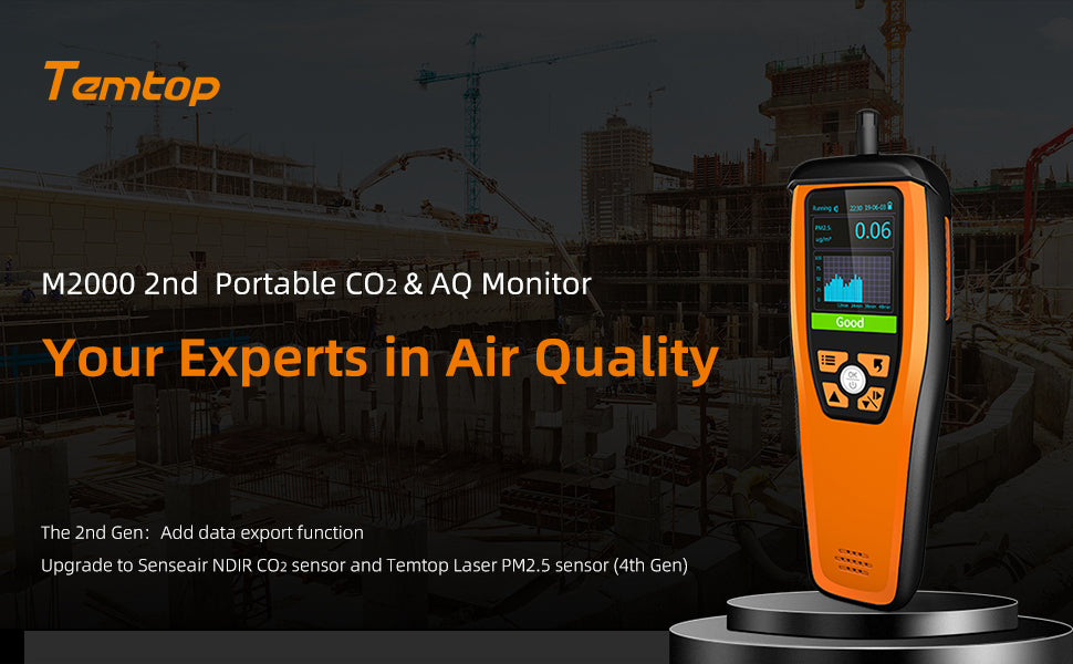 Temtop M2000 2nd monitor CO2